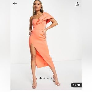 ASOS Design one shoulder dress